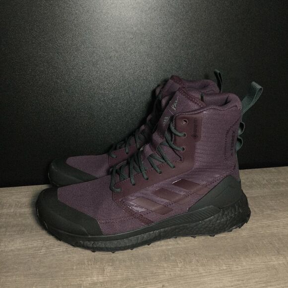 Adidas Terrex Free Hiker XPL Gore-TEX GTX Parley Hiking Shoes Maroon GW7222 8 - Picture 3 of 7